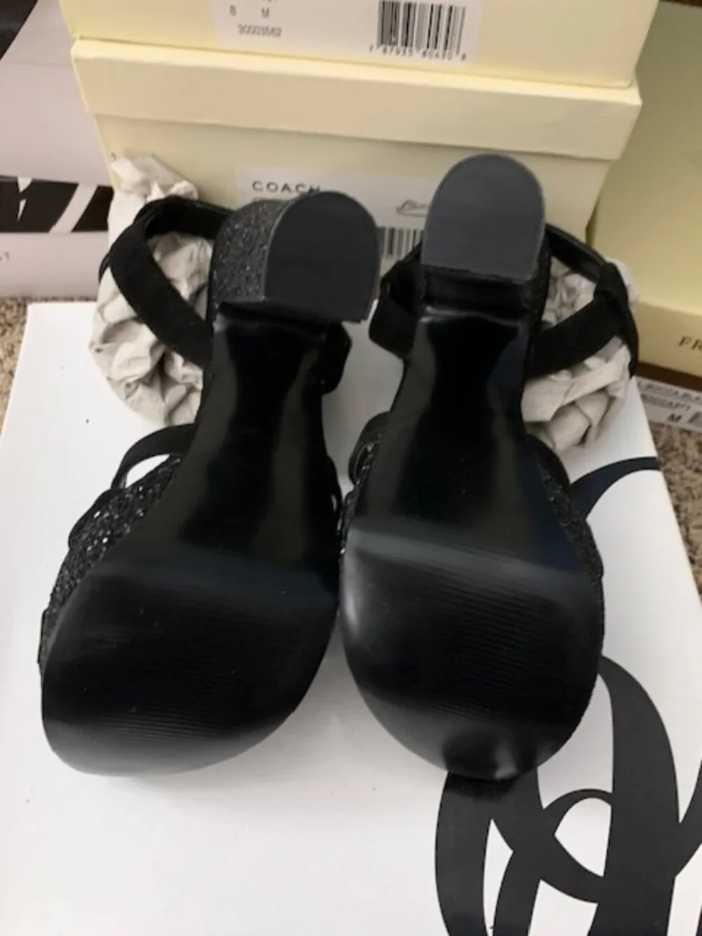 NWT Nine West black suede Platform shoes